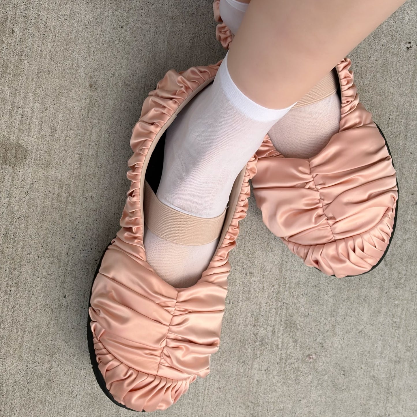 【THREETREASURES】Pirouette / PINK / サテンバレエシューズ