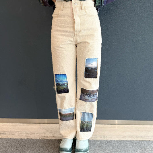 loop needle pants / ivory / ループニードルパンツ