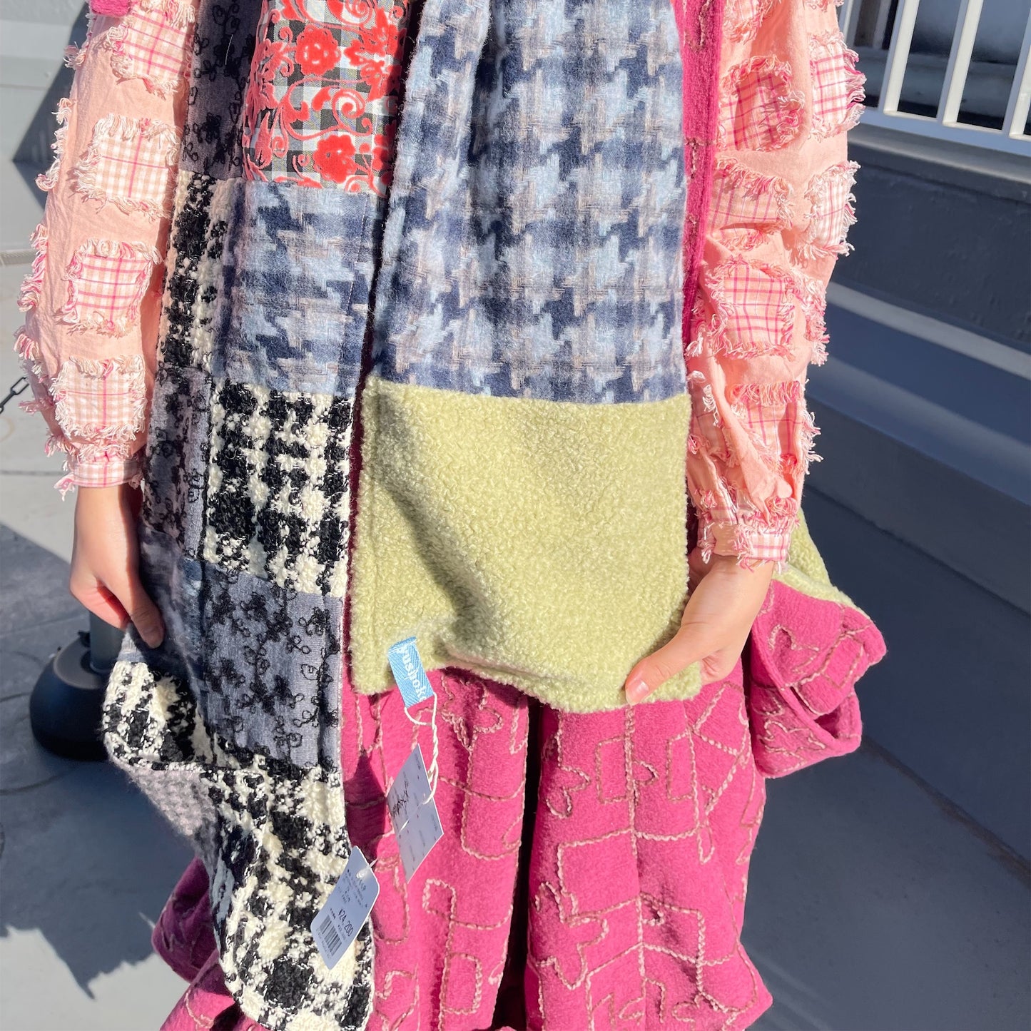 Patchwork long scarf / Multi / パッチワークマフラー