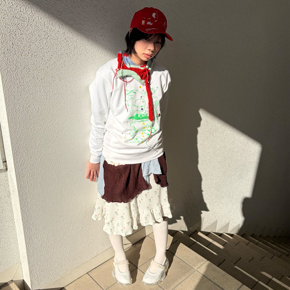 sometimes sadness / Blue,light blue,red / ミニマフラー