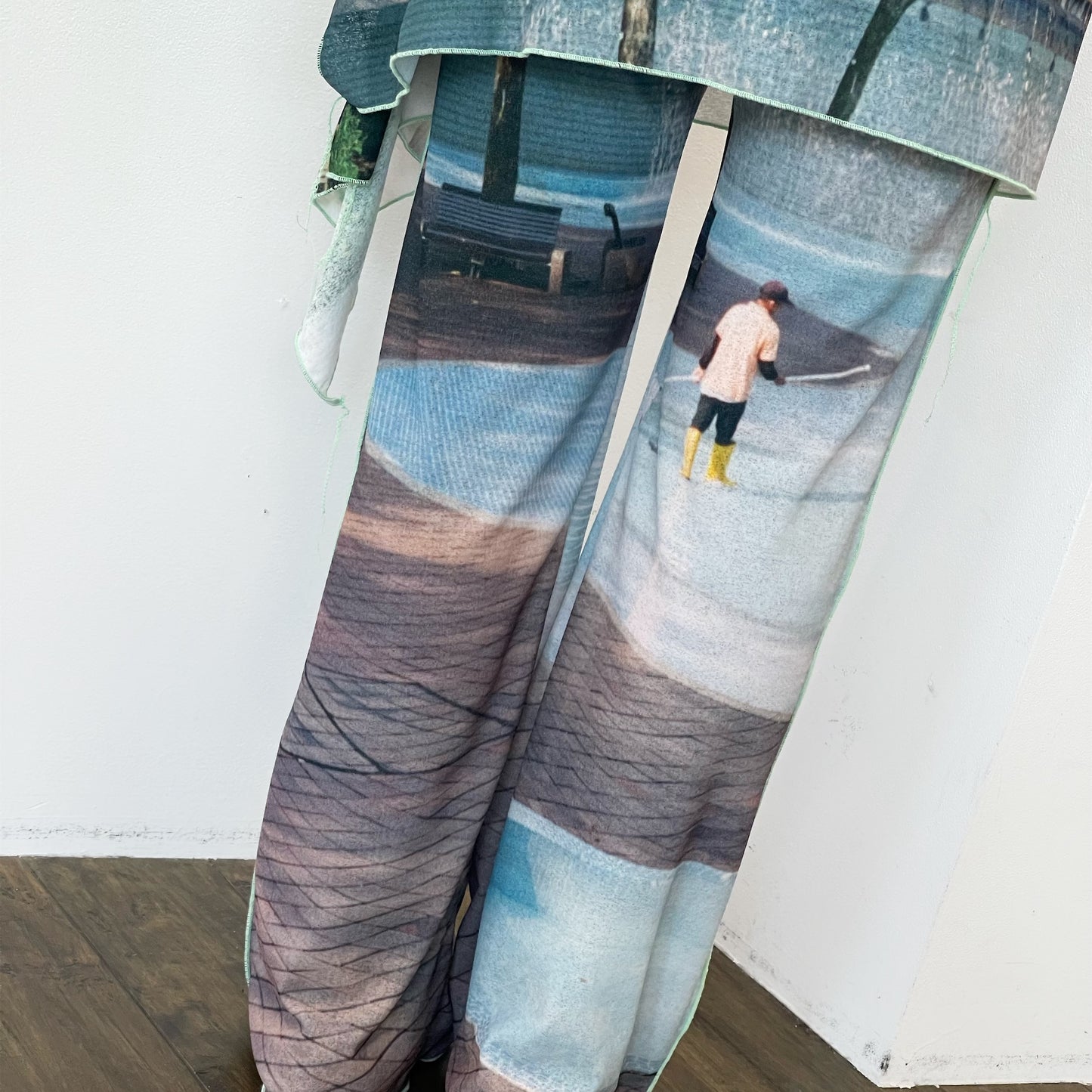 easy pants with skirt / pool / スカート付きイージーパンツ
