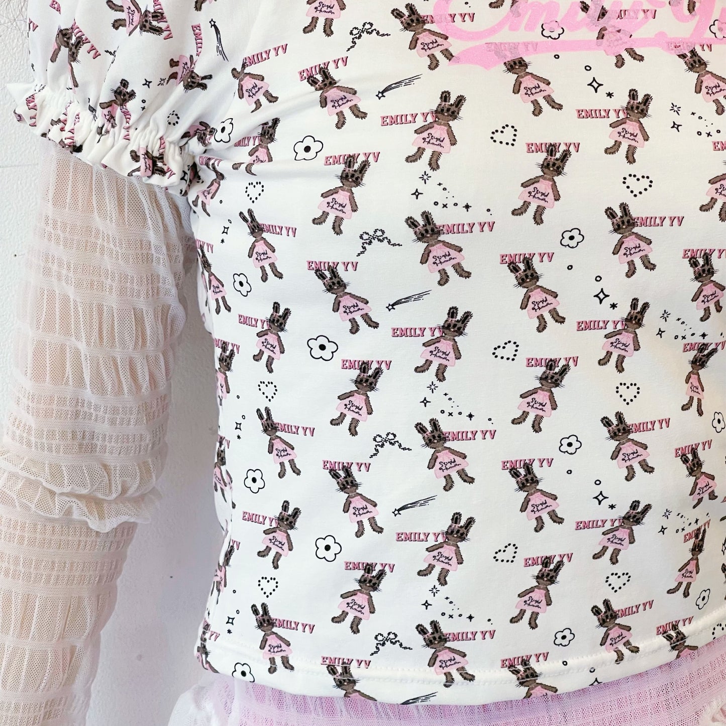 Little bunnies Tee / Pink / リトルバニーTシャツ