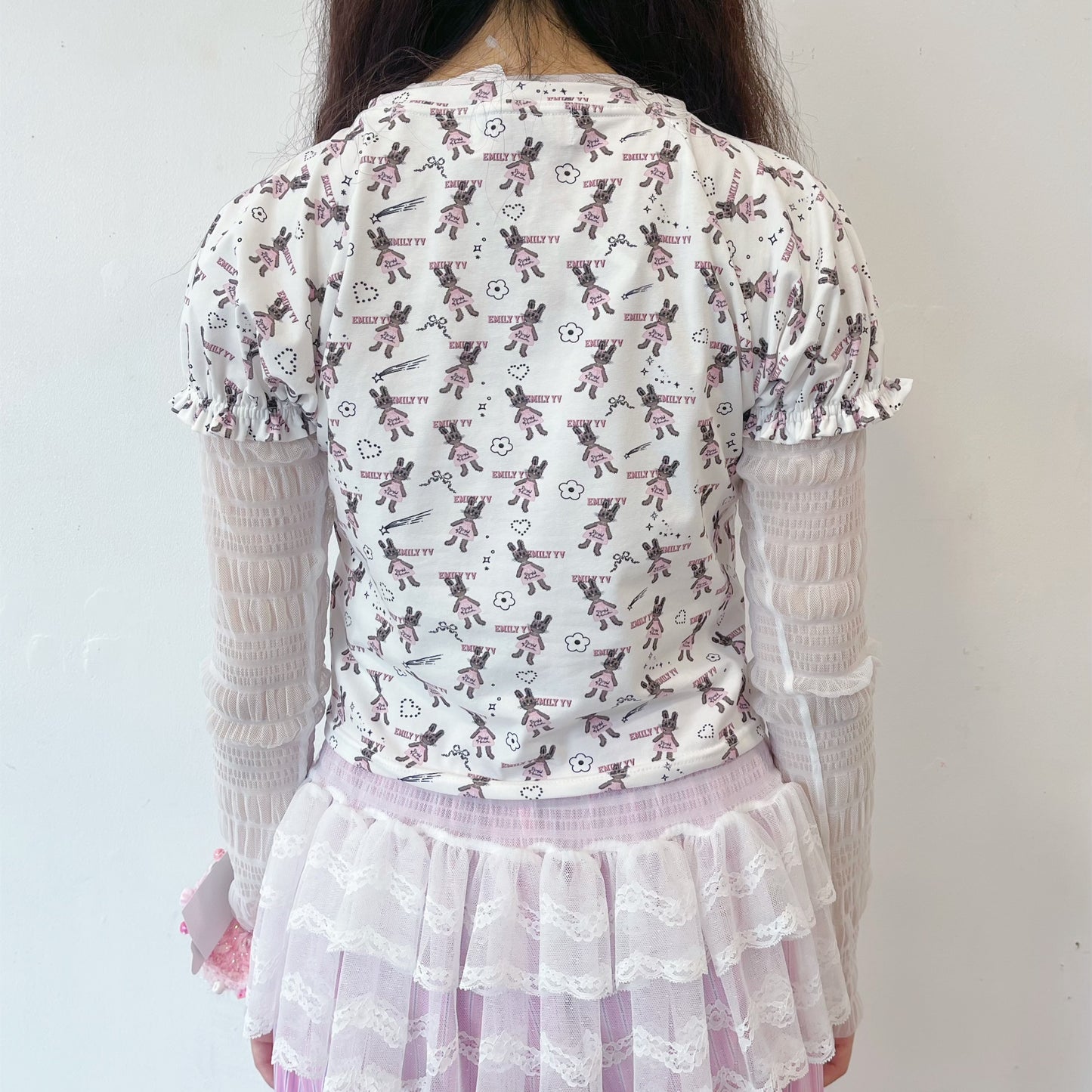 Little bunnies Tee / Pink / リトルバニーTシャツ