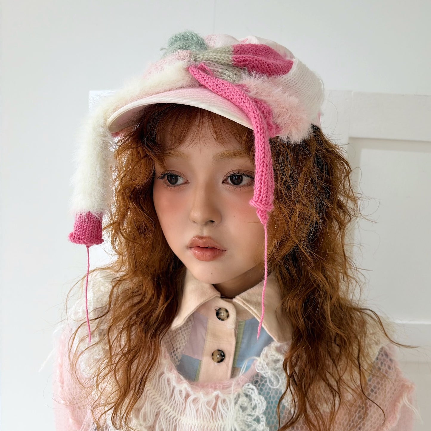 Ribbon cap / Pink / リボンキャップ