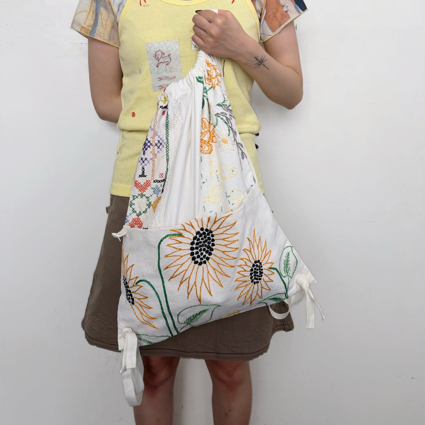 TABLECLOTH drawstring backpack / テーブルクロスバックパック