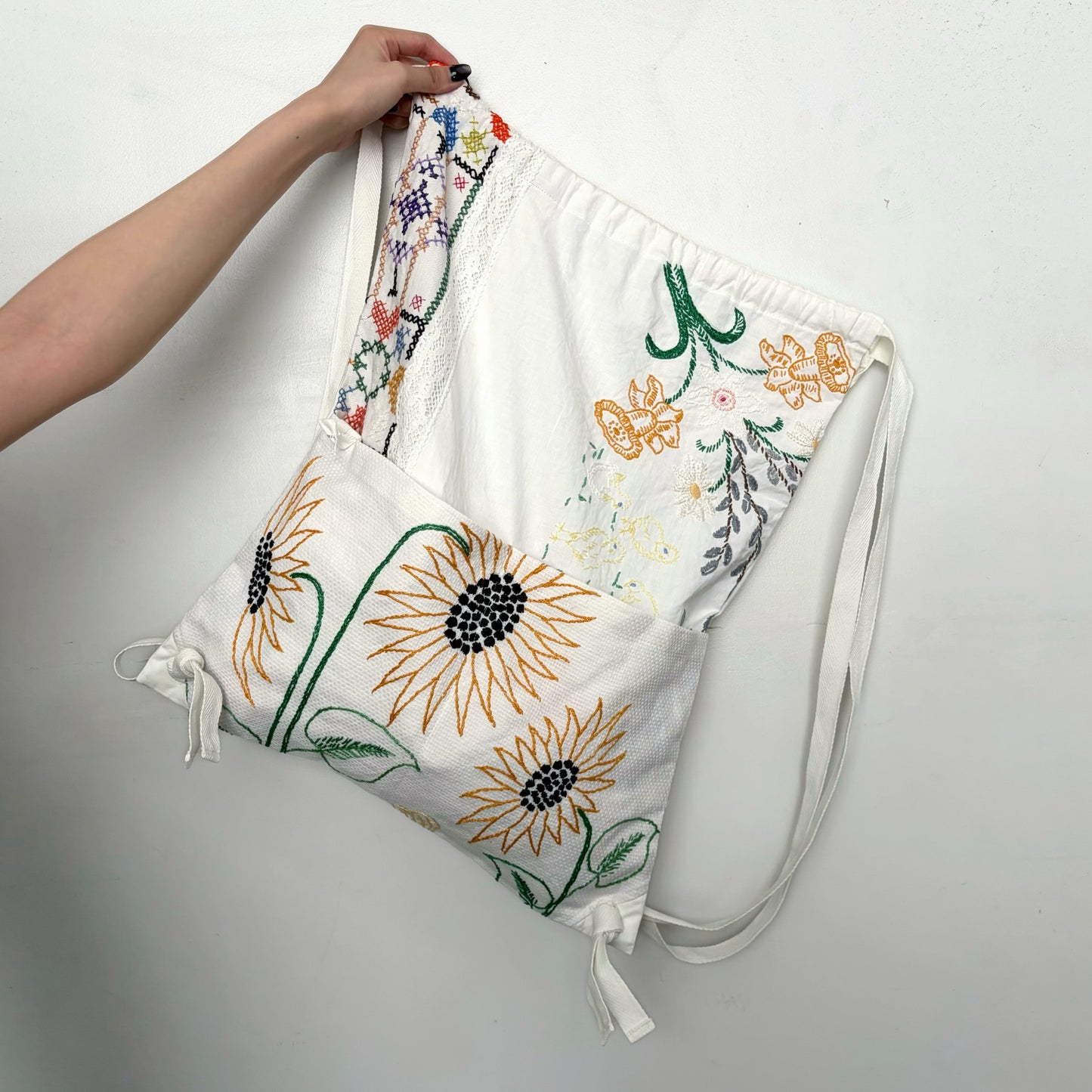 TABLECLOTH drawstring backpack / テーブルクロスバックパック