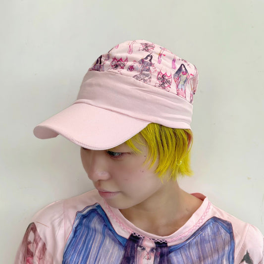 Pink baseball cap / グラフィックキャップ