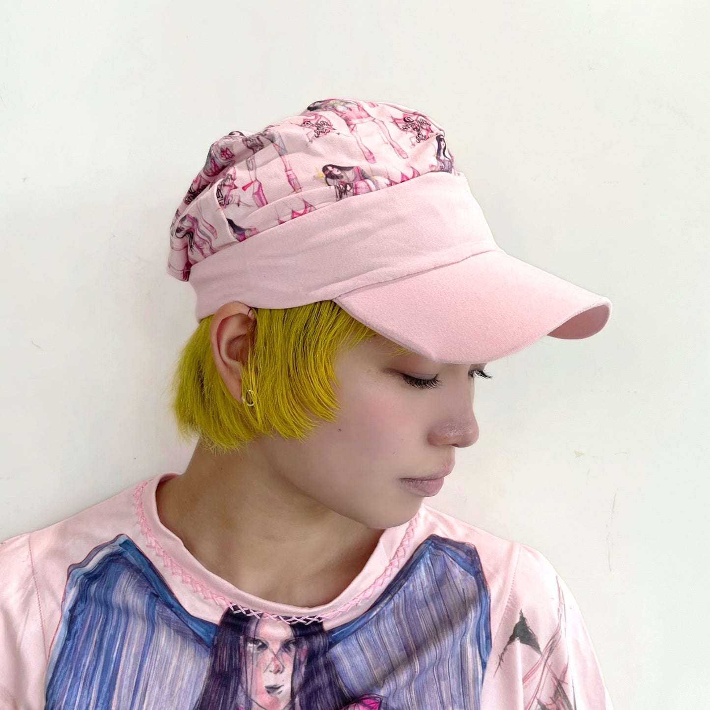 Pink baseball cap / グラフィックキャップ