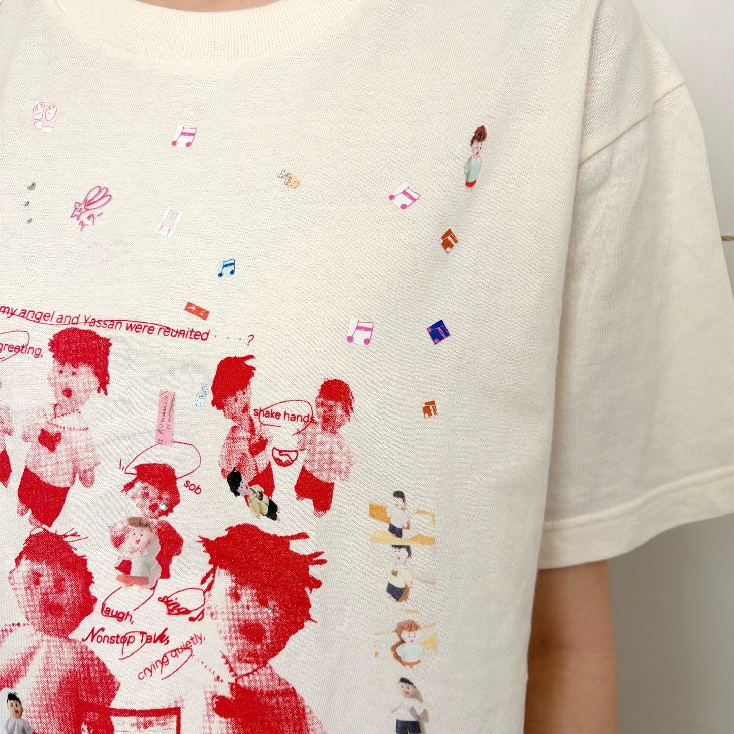 We are 友 T-shirt / Off white / プリントTシャツ