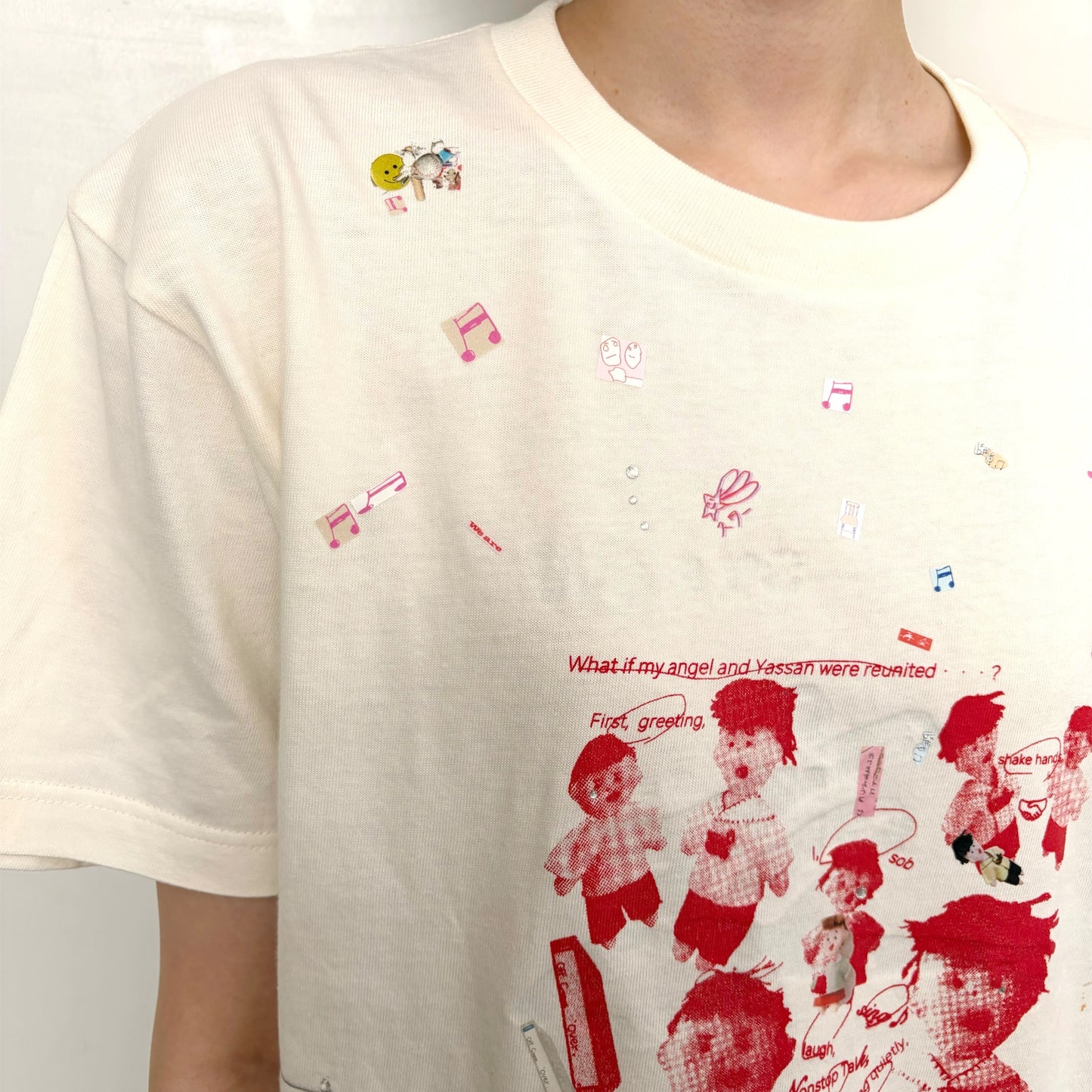 We are 友 T-shirt / Off white / プリントTシャツ