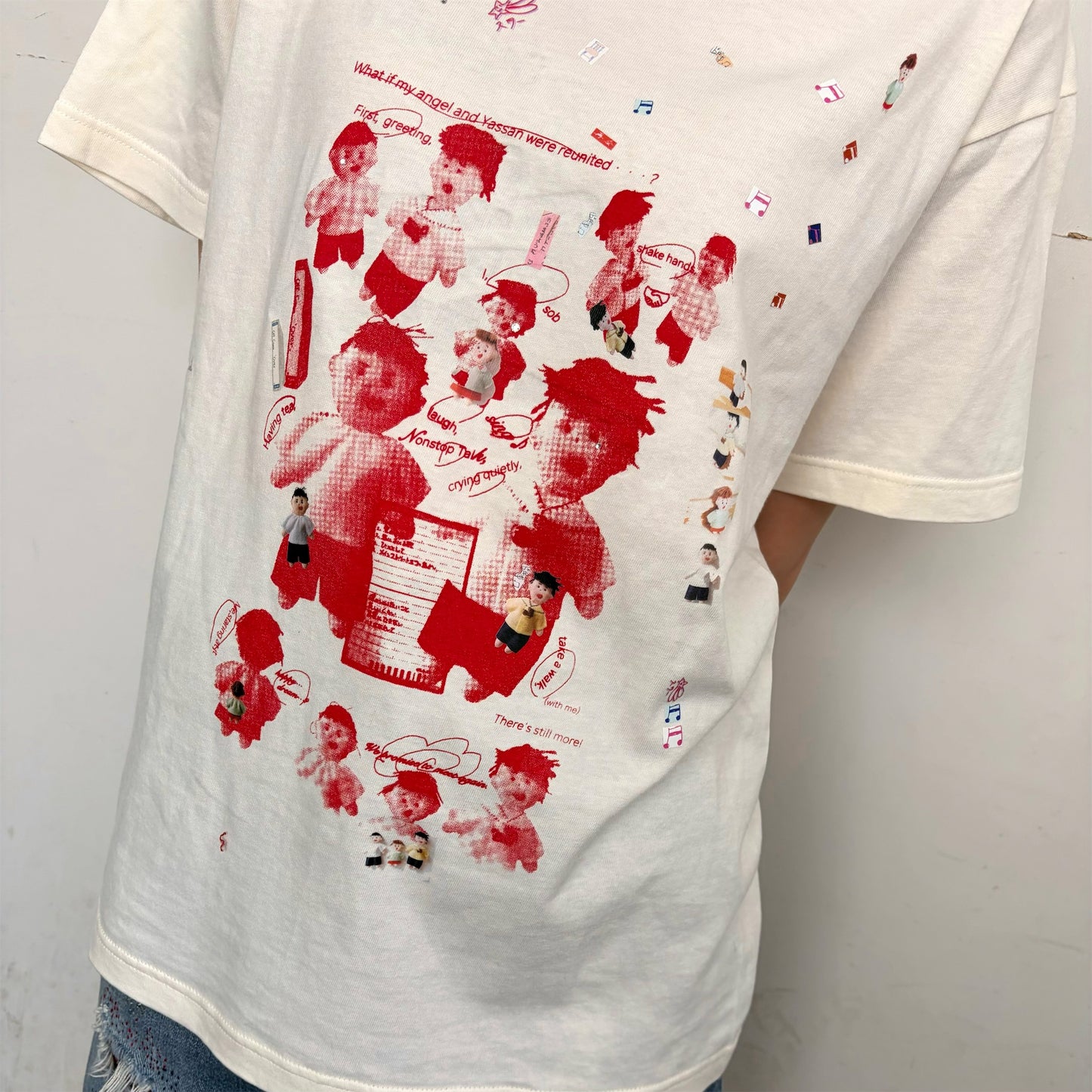We are 友 T-shirt / Off white / プリントTシャツ