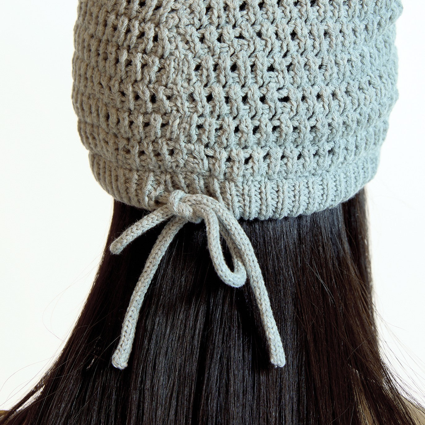 STRING NET BEANIE / MELANGE GREY / ストリングネットビーニー