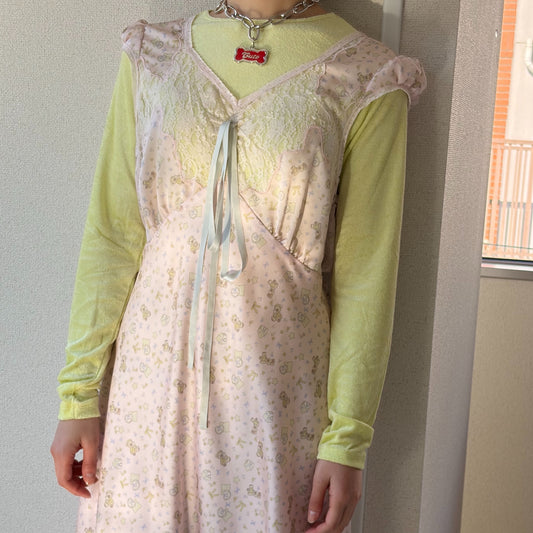 sissi slip dress / Pink / スリップワンピース