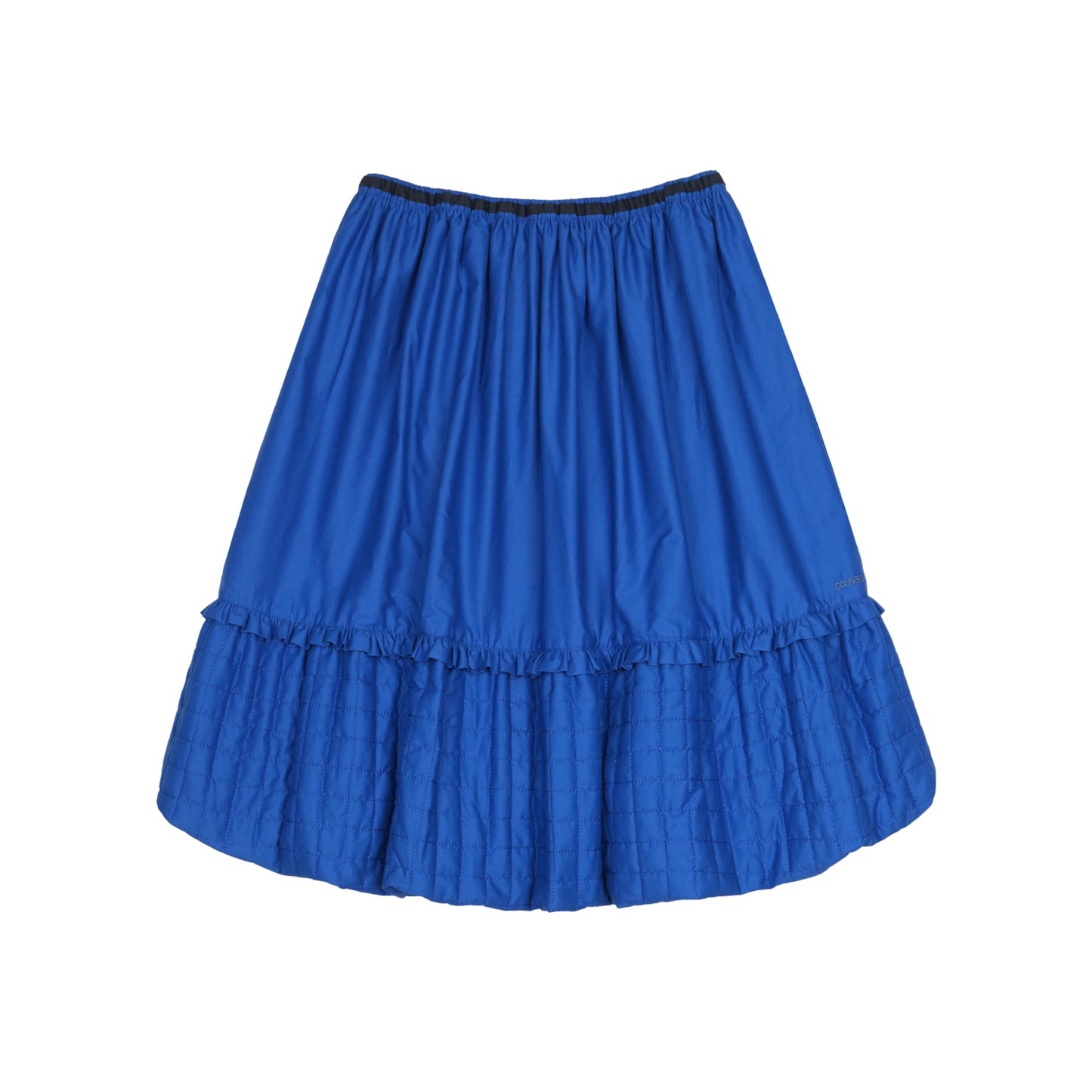 QUILTED SHIRRING BALLOON SKIRT / BLUE / キルトシャーリングバルーンスカート
