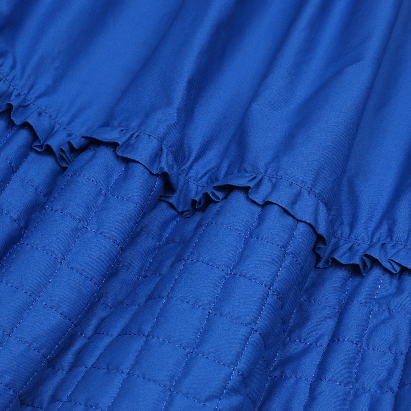 QUILTED SHIRRING BALLOON SKIRT / BLUE / キルトシャーリングバルーンスカート