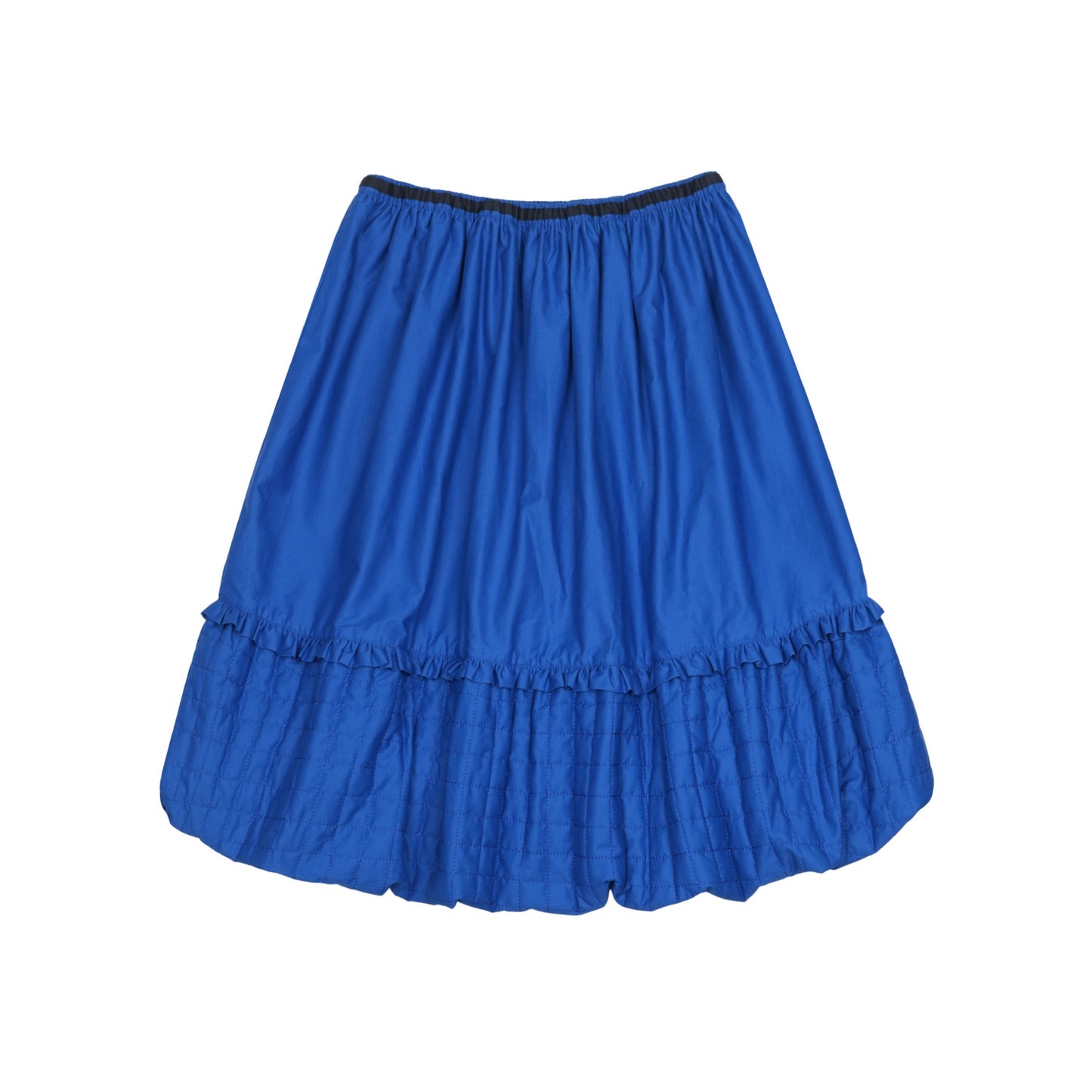 QUILTED SHIRRING BALLOON SKIRT / BLUE / キルトシャーリングバルーンスカート