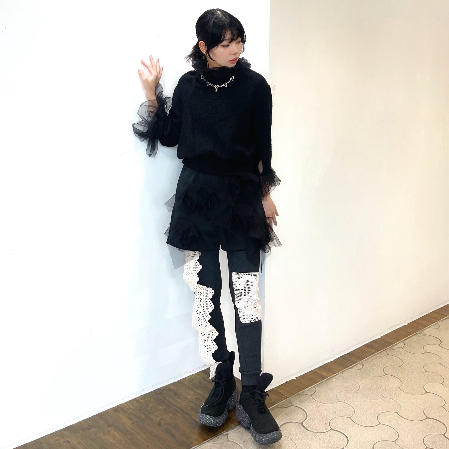 Tulle short pants / Black / チュールショートパンツ | シープ / SHEEP | MIYAO