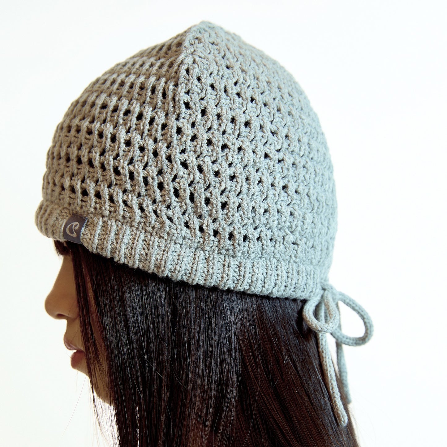 STRING NET BEANIE / MELANGE GREY / ストリングネットビーニー