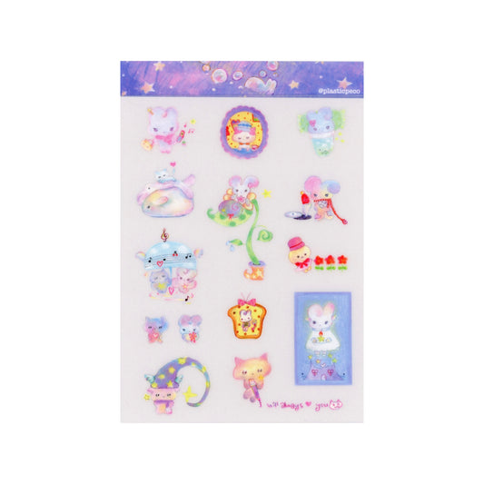 【peco】PET Shimmering Sticker - I will always love you / ステッカー