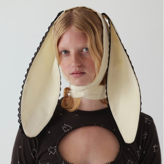 LACE TRIMMED BUNNY EARS / VANILLA BEAN / レーストリムバニーイヤー