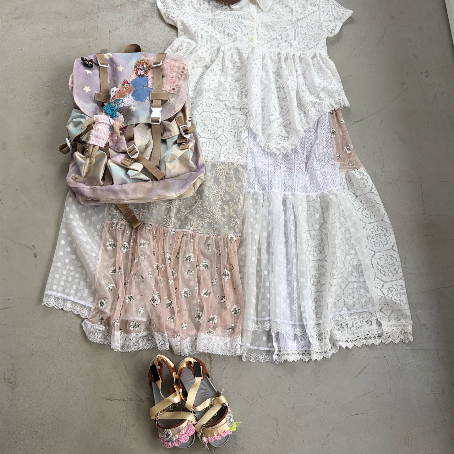 Custom sandal / brown / カスタムサンダル