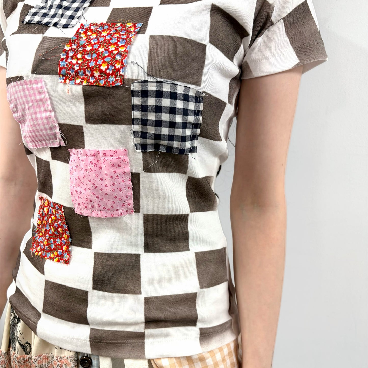 Check Tshirts / Brown / チェックTシャツ