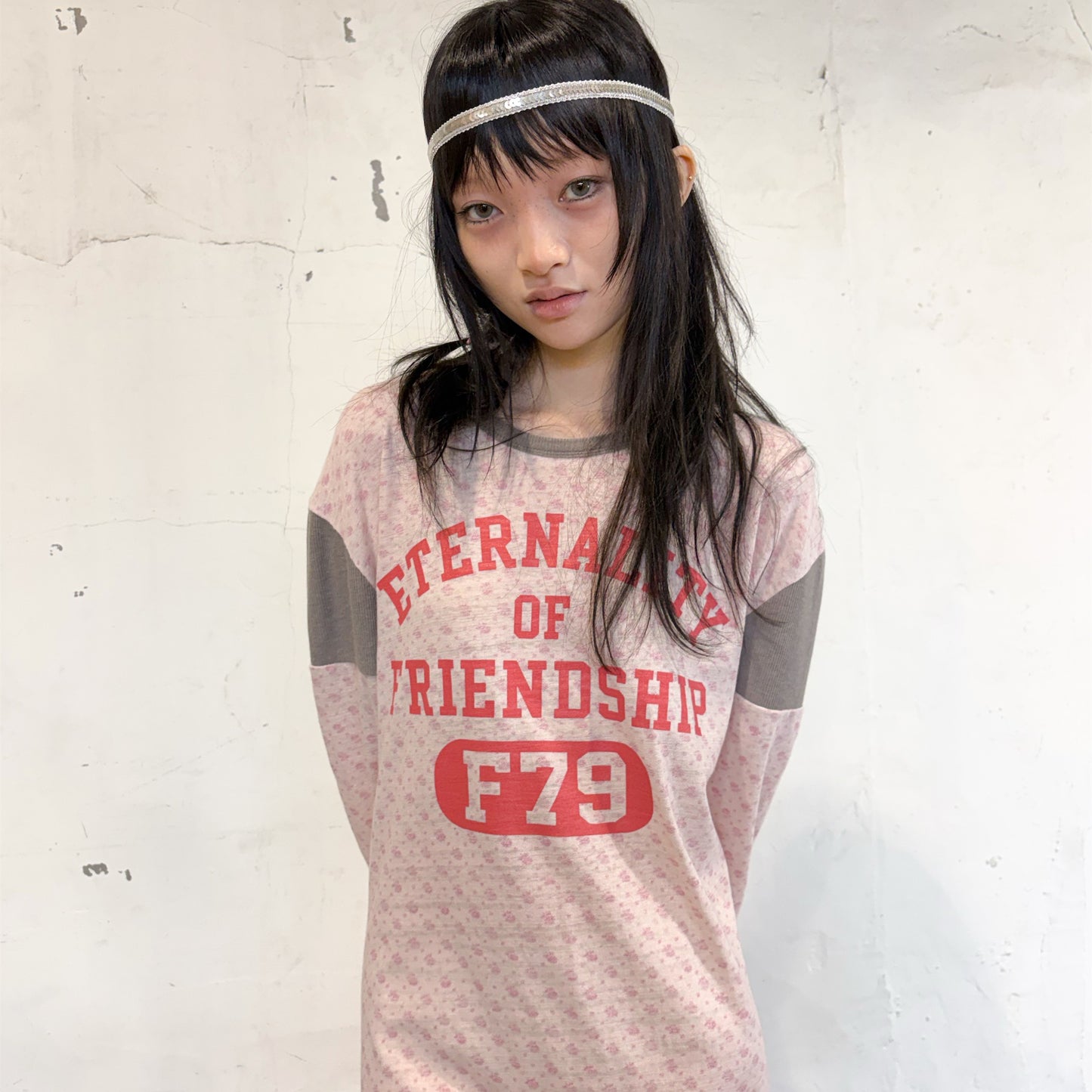 [F.E.E.S] flower rugby dress / pink / フラワーラグビードレス