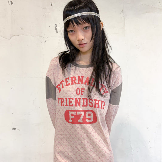 [F.E.E.S] flower rugby dress / pink / フラワーラグビードレス