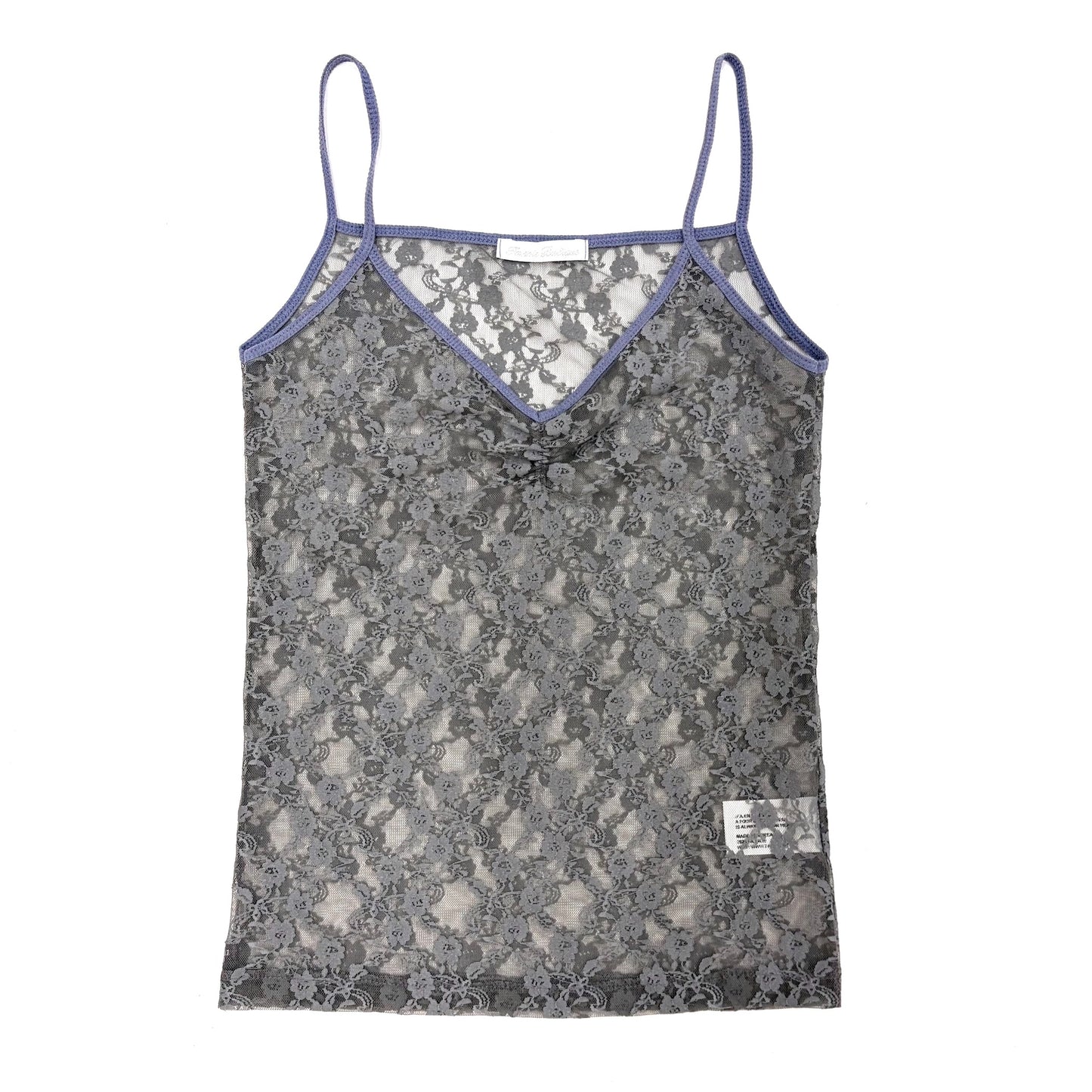 [fe.3] lucie lace sleeveless / grey / レースキャミソール