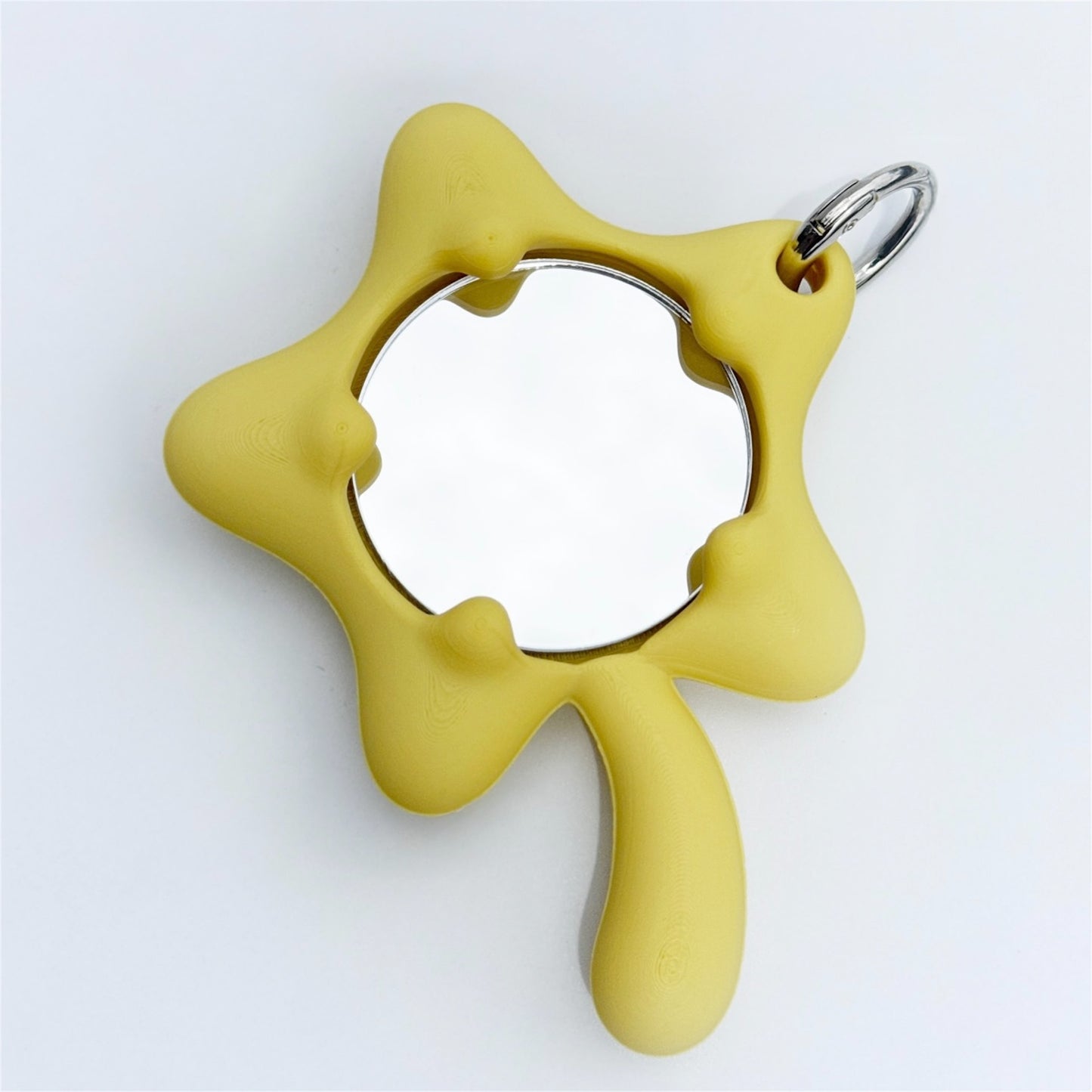 STAR Hand Mirror Keychain / YELLOW / スターミラーキーチェーン