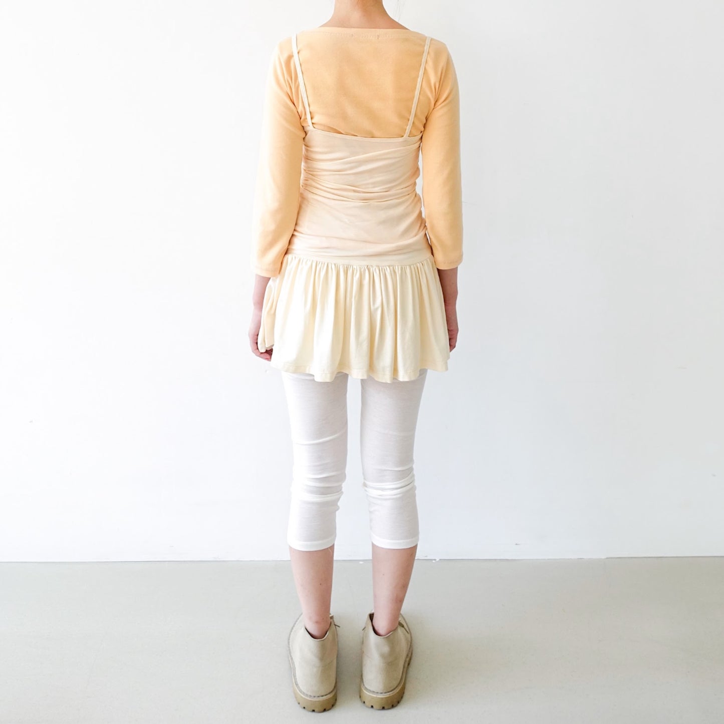 [fe.3] chérie dress / light beige / シェリードレス