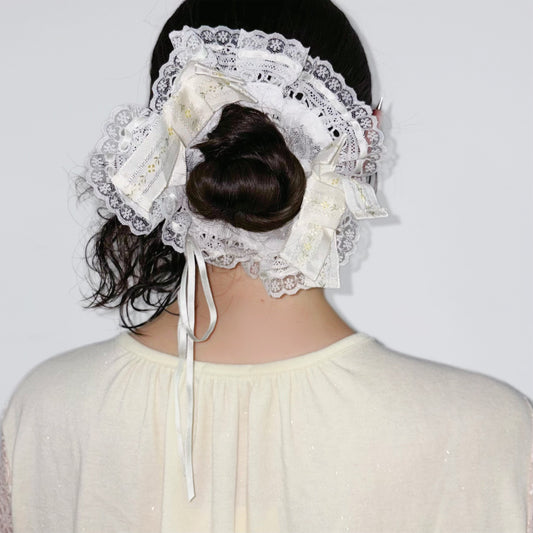 Pette Boudori Scrunchies / Lace White / シュシュ