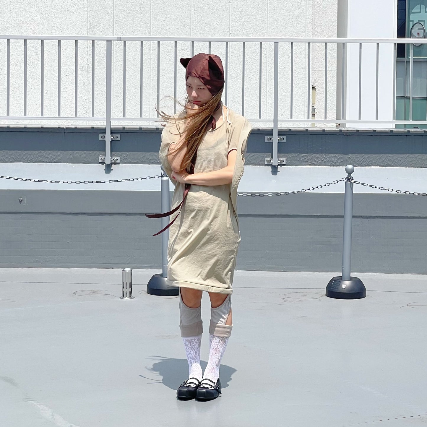brown kitty cat hat / brown / キティーキャットハット