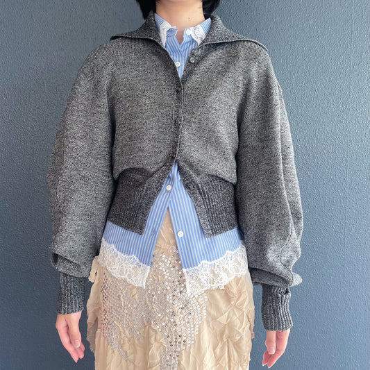Charlotte Knit / Gray / シェイプニットトップ