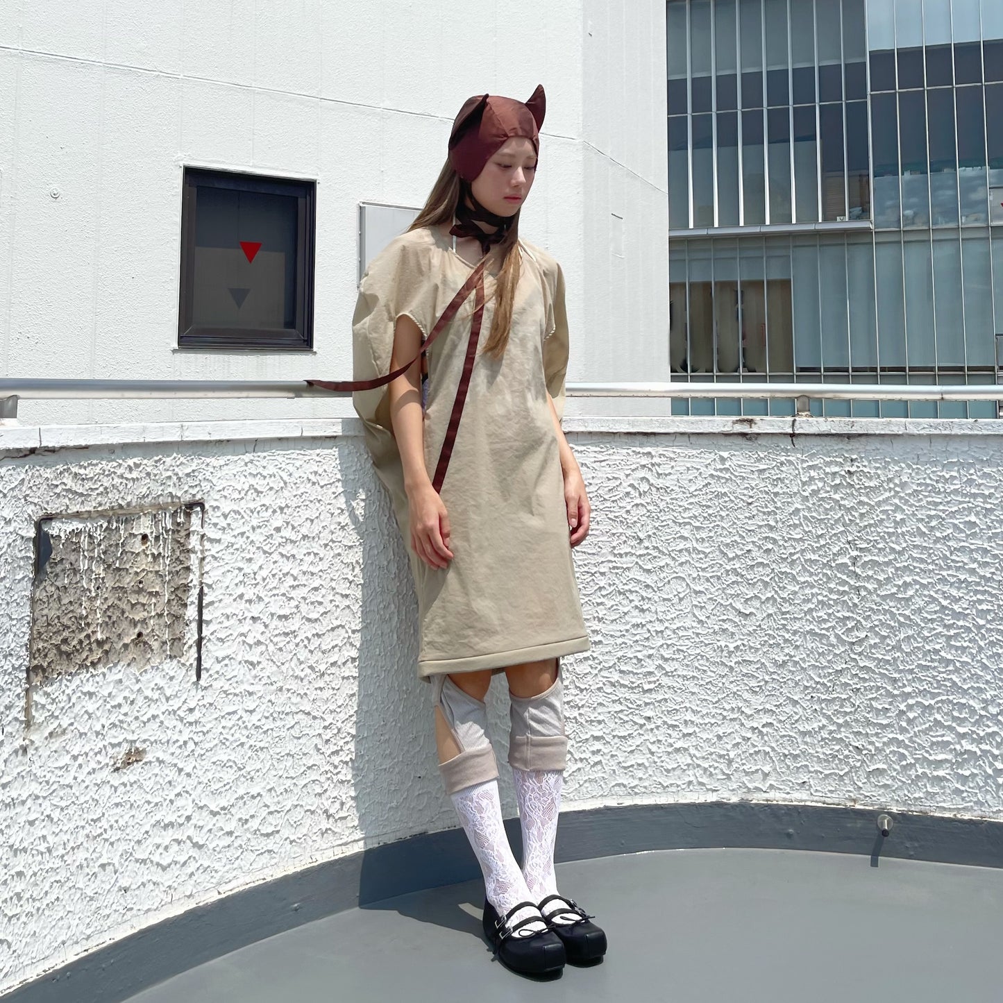 brown kitty cat hat / brown / キティーキャットハット