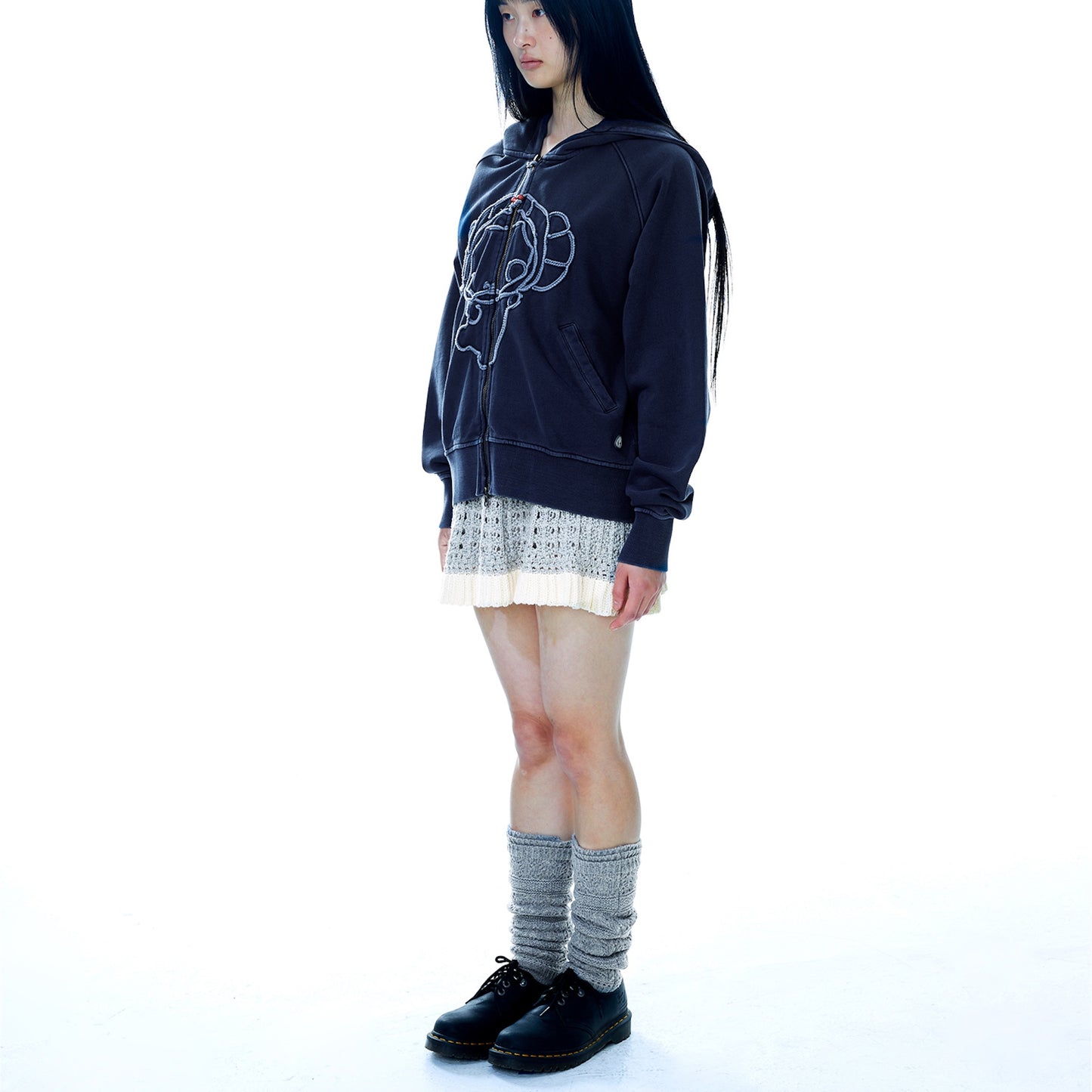 MORI KNEE SOCKS / CHARCOAL / ニーソックス