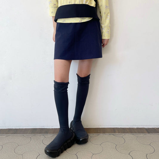 mini skirt / navy / ミニスカート