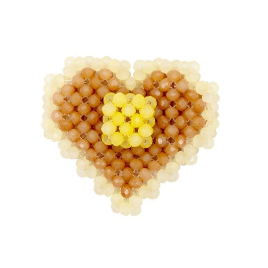 Heart Pancake Phone String / ハートパンケーキのビーズストラップ