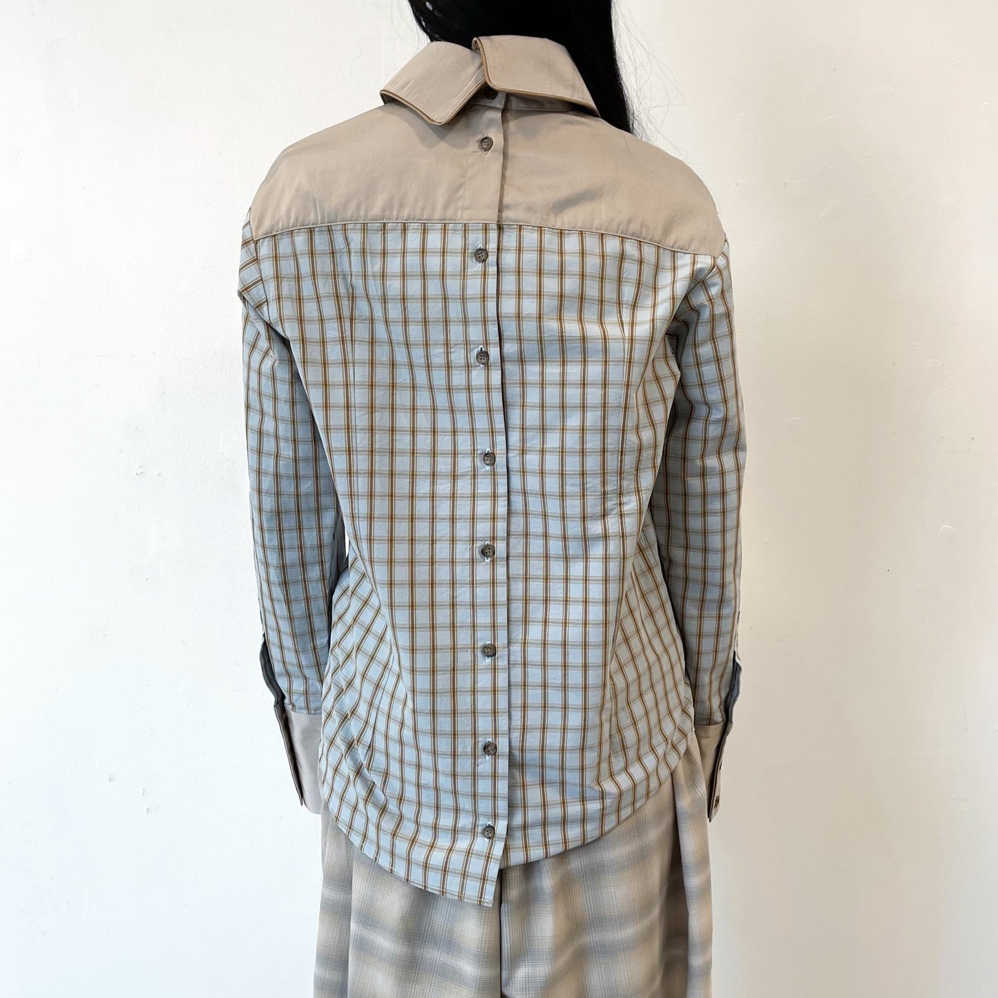 BACK OPEN WESTERN SHIRT / BLUE / ウエスタンシャツ