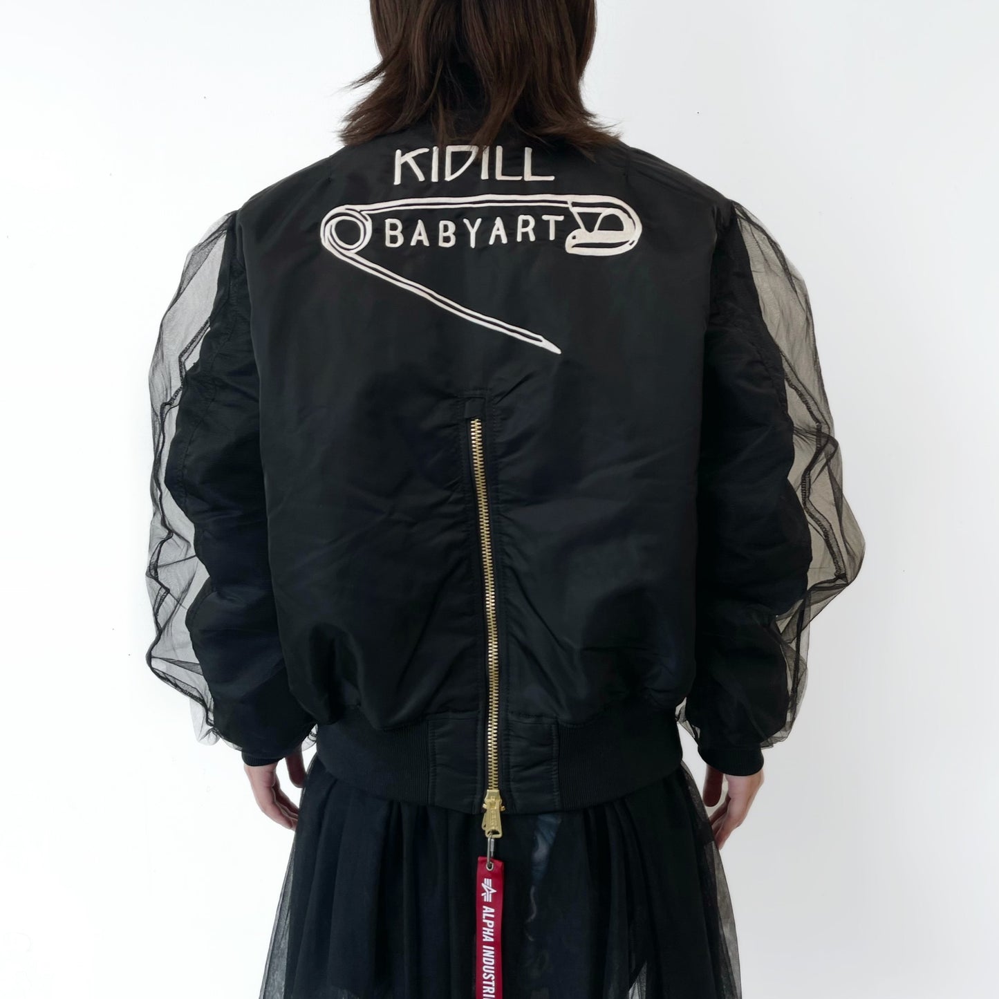 KIDILL × ALPHA INDUSTRIES COLLABORATION BABYART MA-1 FLIGHT JACKET EMBROIDERED PATCH ARTWORK BY TREVOR BROWN / コラボレーションMA-1