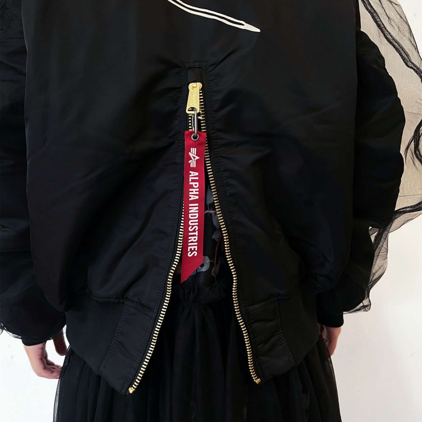 KIDILL × ALPHA INDUSTRIES COLLABORATION BABYART MA-1 FLIGHT JACKET EMBROIDERED PATCH ARTWORK BY TREVOR BROWN / コラボレーションMA-1