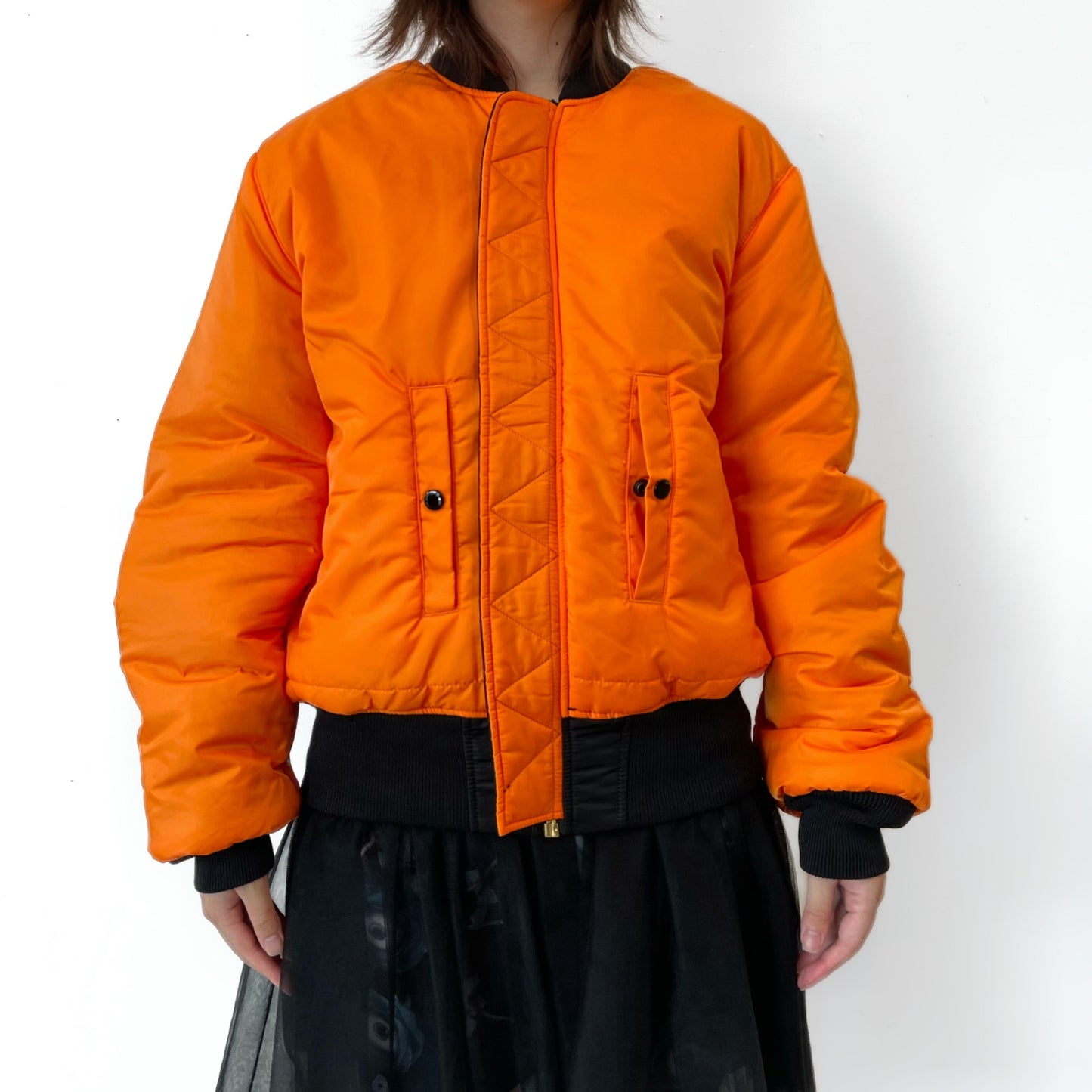 KIDILL × ALPHA INDUSTRIES COLLABORATION BABYART MA-1 FLIGHT JACKET EMBROIDERED PATCH ARTWORK BY TREVOR BROWN / コラボレーションMA-1