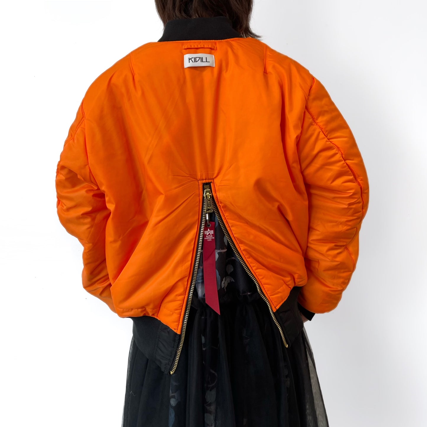 KIDILL × ALPHA INDUSTRIES COLLABORATION BABYART MA-1 FLIGHT JACKET EMBROIDERED PATCH ARTWORK BY TREVOR BROWN / コラボレーションMA-1
