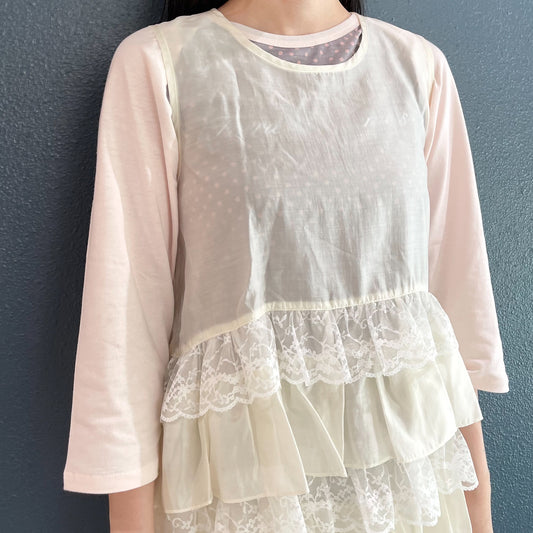 Odelia flapper dress / Cream / ベビードールドレス