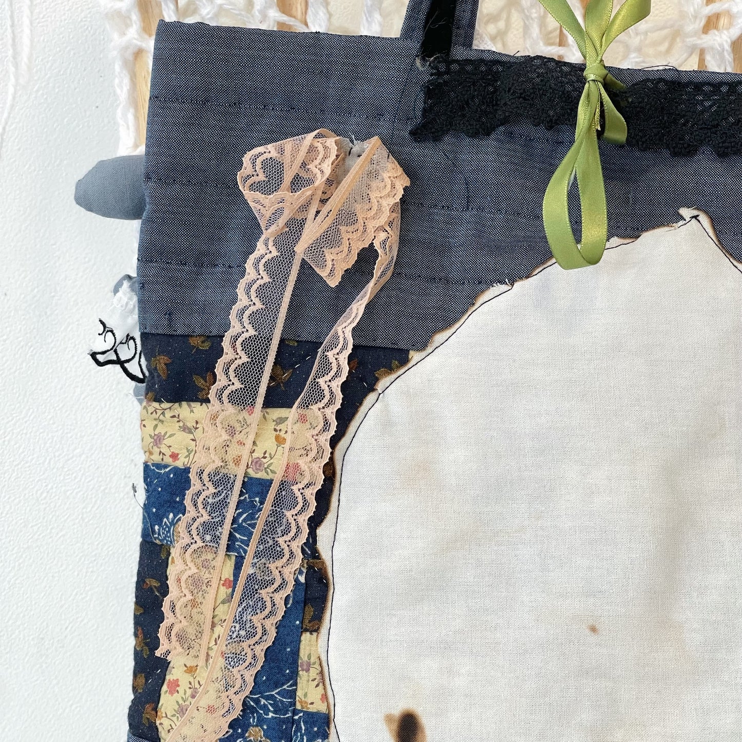 Patch work Bag+ / Blue / パッチワークトートバッグ