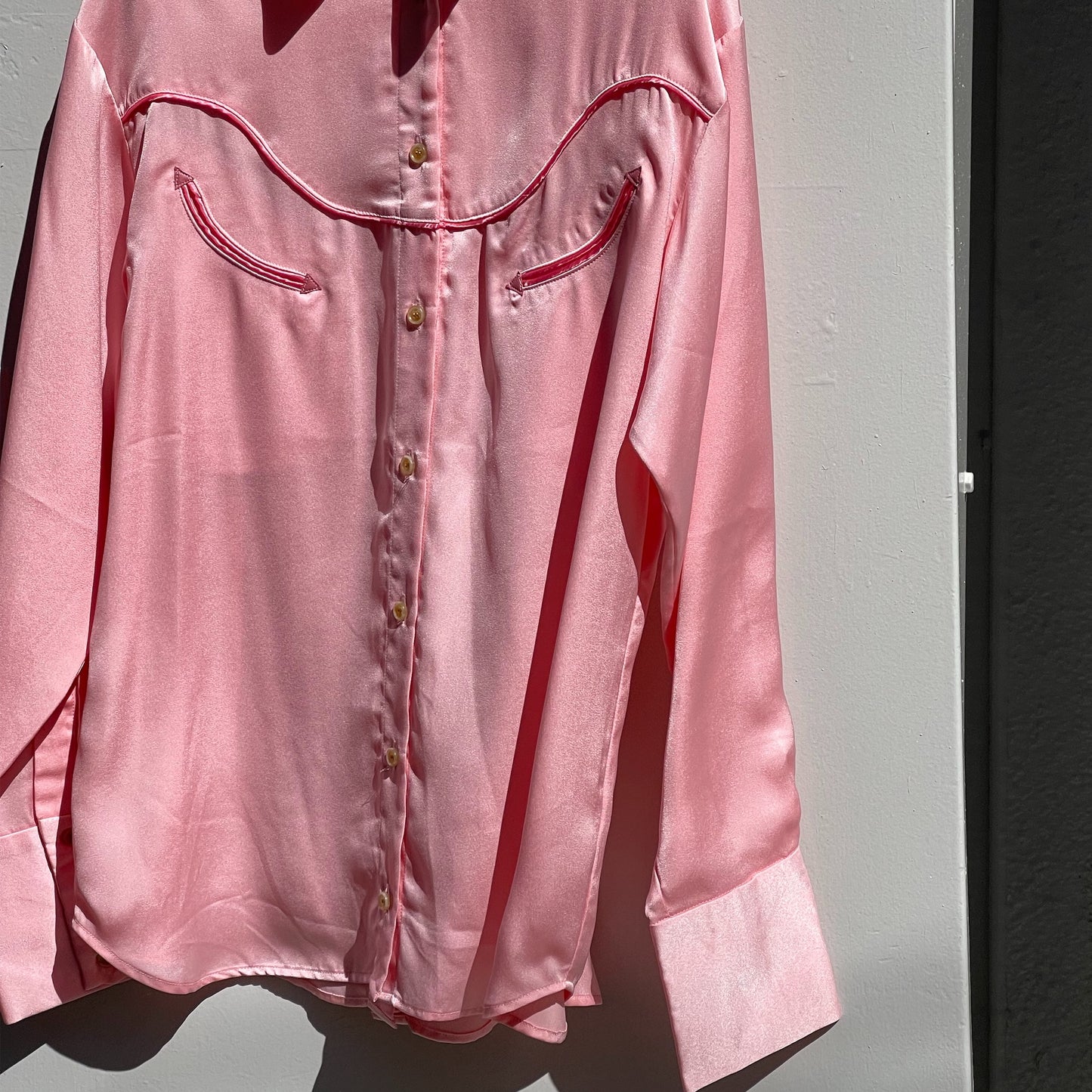 BACK OPEN WESTERN SHIRT / PINK / ウエスタンシャツ