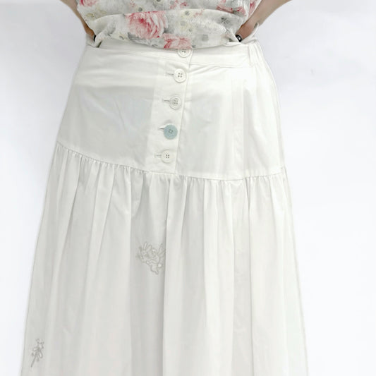 Sylvie Skirt / White / コットンレーススカート