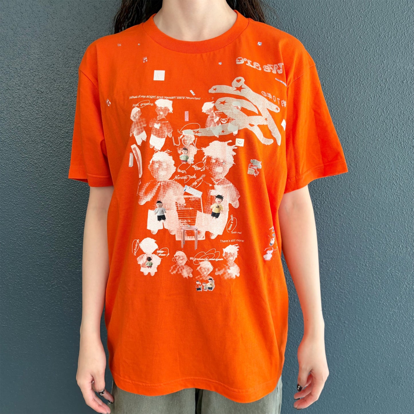 We are 友 T-shirt / Orange / プリントTシャツ