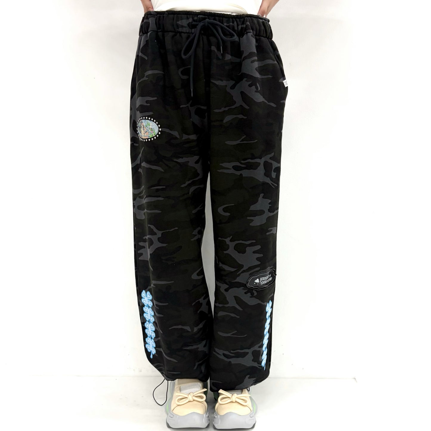 HIROMI X TSW Camo Sweatpants / Charcoal / カモフラージュスウェットパンツ