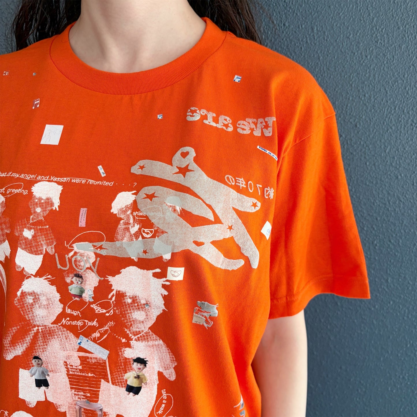 We are 友 T-shirt / Orange / プリントTシャツ